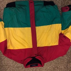 Nautical style Multicolored reversible coat